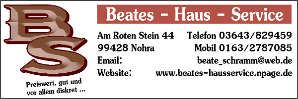 Beate Schramm -? Beates-Haus-Service